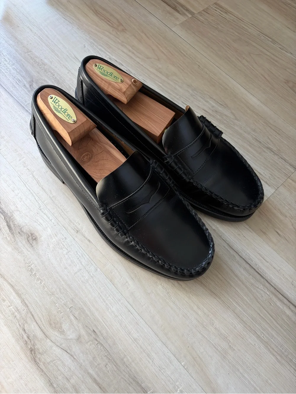 Sebago Black Penny Loafers US9